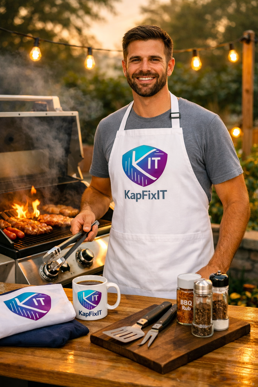 Grillschürze bedruckt